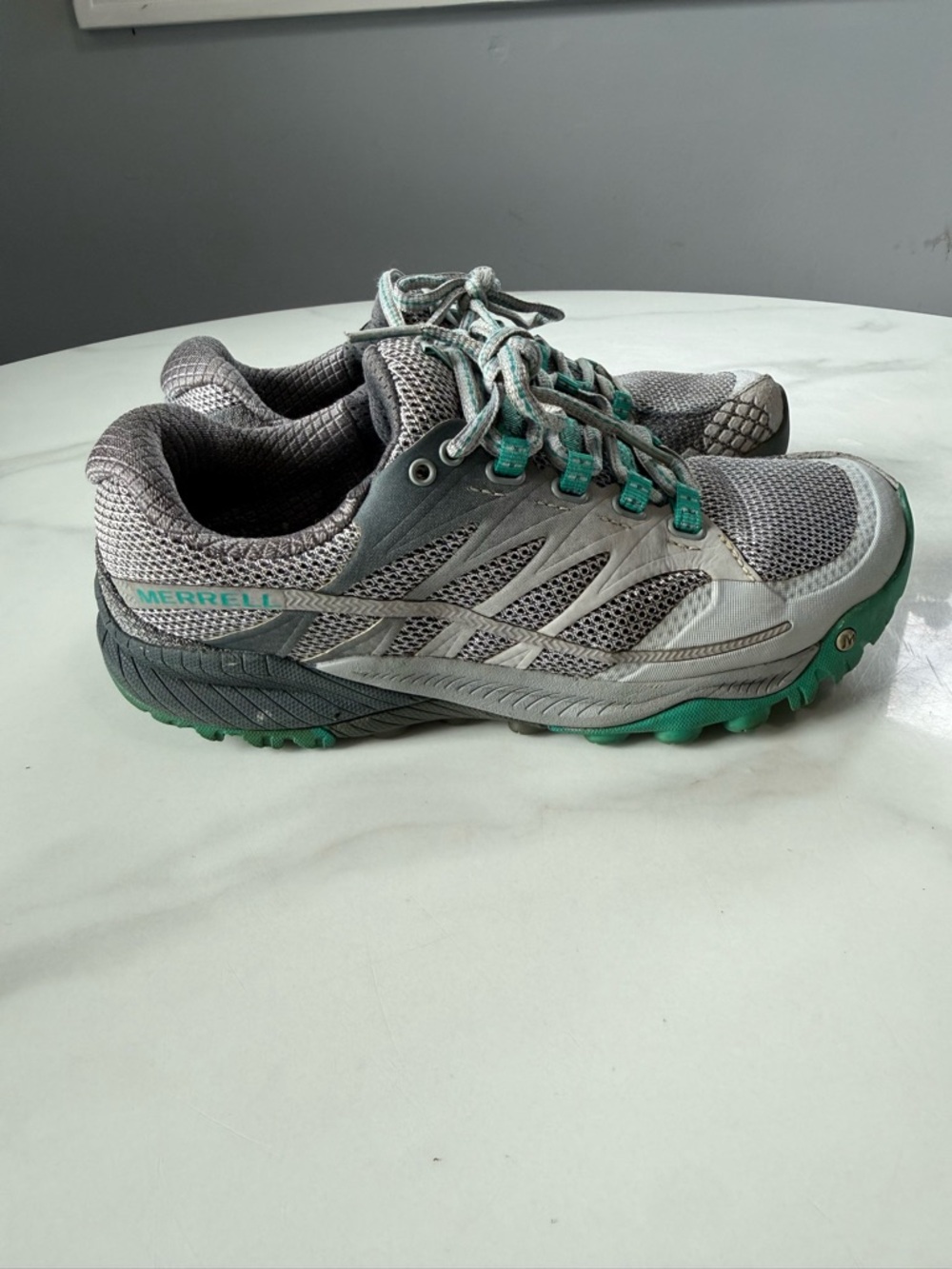 Merrell Gray & Teal Outdoor Trail Sneakers - Picture 6 of 12